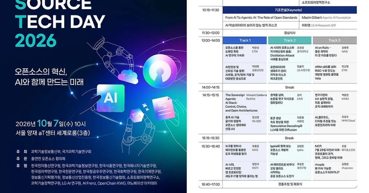 'AI시대 R&D 혁신 이끈다'…7일 출연연 오픈소스 한자리에